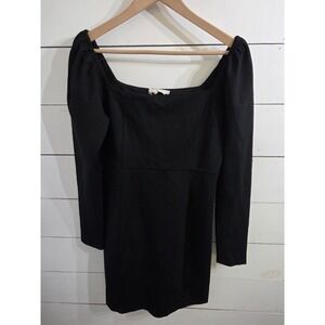 New Boden Square Neck Mini Jersey Dress Black D0451 Black Size: 8R